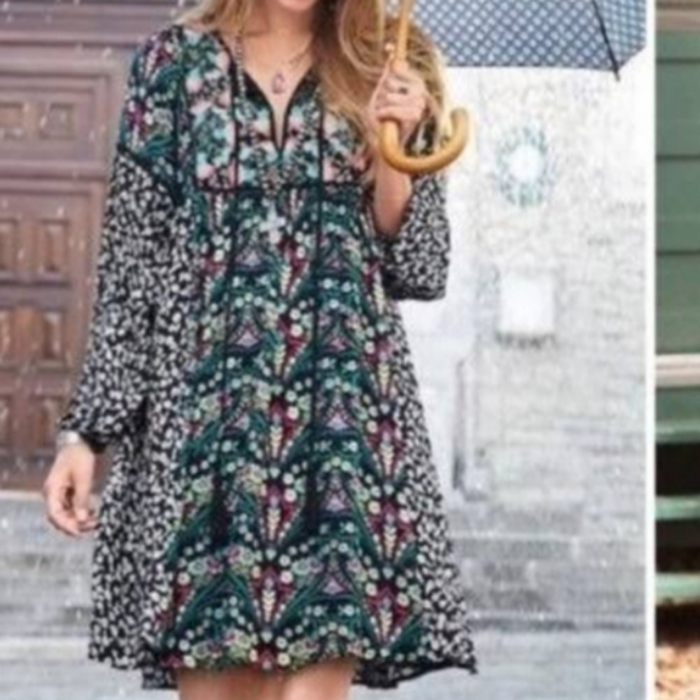 Sundance Floral Boho Dress Size Small